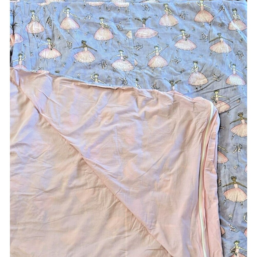 Vintage Fabric Traditions Ballerina Duvet & Shams Set Full 84x80" Custom Bedding